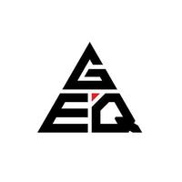 diseño de logotipo de letra triangular geq con forma de triángulo. monograma de diseño de logotipo de triángulo geq. plantilla de logotipo de vector de triángulo geq con color rojo. logotipo triangular geq logotipo simple, elegante y lujoso.