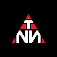 diseño de logotipo de letra de triángulo tnn con forma de triángulo. monograma de diseño de logotipo de triángulo tnn. plantilla de logotipo de vector de triángulo tnn con color rojo. logotipo triangular tnn logotipo simple, elegante y lujoso.