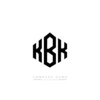 KBK letter logo design with polygon shape. KBK polygon and cube shape logo design. KBK hexagon vector logo template white and black colors. KBK monogram, business and real estate logo.