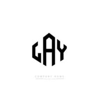 LAY letter logo design with polygon shape. LAY polygon and cube shape logo design. LAY hexagon vector logo template white and black colors. LAY monogram, business and real estate logo.