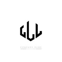 LLL letter logo design with polygon shape. LLL polygon and cube shape logo design. LLL hexagon vector logo template white and black colors. LLL monogram, business and real estate logo.