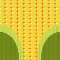 Vector background. Yellow corn, Corn grain in the form of a seamless background. Maize plant. Realistic vector creative illustration