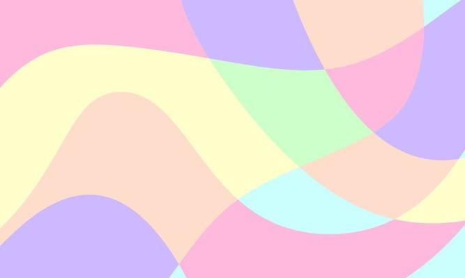 Abstract pastel liquid and curvy geometric background for banner.