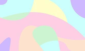 Abstract pastel liquid and curvy geometric background for banner. vector