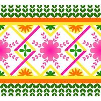 Colorful geometric ethnic seamless pattern design for wallpaper, background, fabric, curtain, carpet, clothing, and wrapping vector illustration.