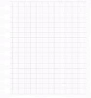 Sheet from a notepad in a cage. vector