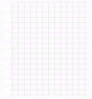 Sheet from a notepad in a cage. vector