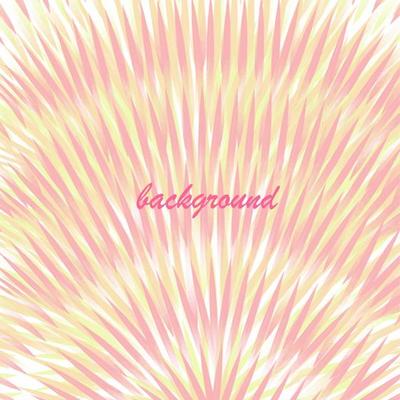 Pink and yellow leaflets on a white background. Abstract background with the inscription. Vector illustration.