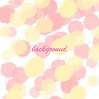 Abstract background in soft colors. Yellow and pink spots on a white background. Vector illustration.