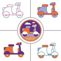 elemento de transporte ilustración de arte vectorial vector