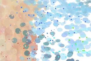 Watercolor background on a white canvas, in beige and blue tones, minimalist, splashes and strokes vector