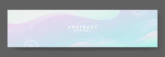 Abstract Blue Fluid Wave Banner Template vector