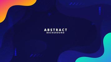 Abstract Blue Fluid Wave Background vector