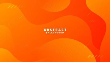 Abstract Orange Fluid Wave Background vector