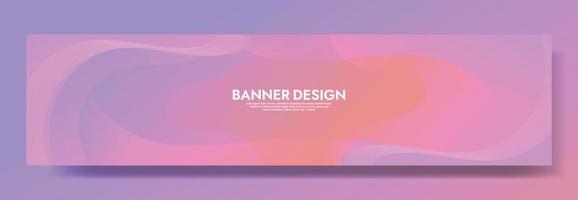 Abstract Colorful Fluid Wave Banner Template vector