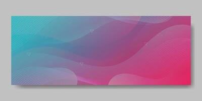 Abstract Colorful Fluid Wave Banner Template vector