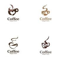 imagen del logotipo de café. ilustración de idea de diseño de vector creativo