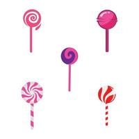 Sweet Candy Lollipop Realistic vector Background template Illustration