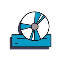 El disco cd es un elemento de interfaz de una vieja PC con Windows de los años 90. en onda de vapor de estilo retro. ilustración vectorial vector