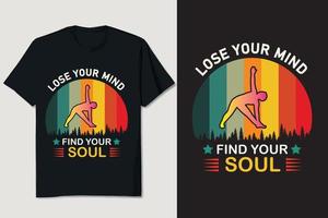 Yoga T-shirt Design vector