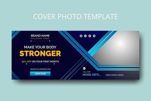 Social media cover photo template, Cover photo design for social media vector