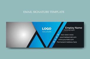 Professional Email Signature Template Design, Modern email signature template,Clean and modern email signature template, vector