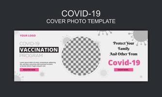 Social media cover photo template, Cover photo design for social media vector