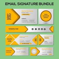Email signature template, Email signature bundle, Different email signature template, Set of email signature template design,