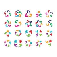Community, network and social icon vector