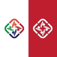 Community, network and social icon vector