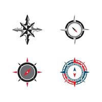 Compass logo template vector icon