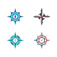 Compass logo template vector icon