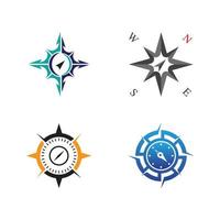 Compass logo template vector icon