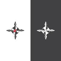 Compass logo template vector icon