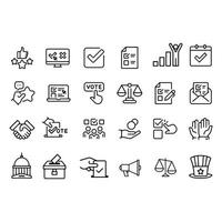 voting Election and Politic icons vector design