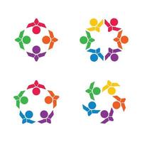 Community, network and social icon vector