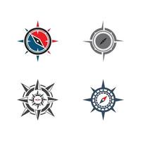 Compass logo template vector icon