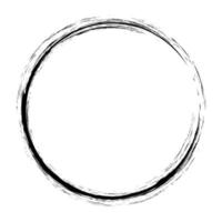 textura de marco de círculo negro grunge - textura abstracta. círculo abstracto negro. cuadro. vector