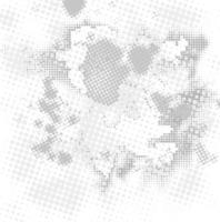 patrón de semitonos futurista abstracto. fondo abstracto en blanco y negro. efecto de semitono. vector