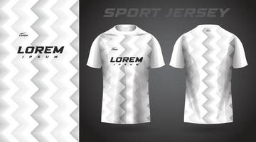 diseño de camiseta deportiva de camiseta blanca vector