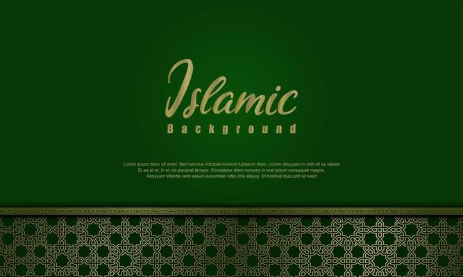 Arabic elegant luxury ornamental islamic background with islamic pattern decorative ornament