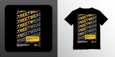 diseño de camisetas streetwear, adecuado para serigrafía, chaquetas y otros vector