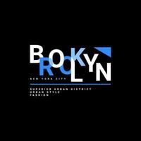 Brooklyn writing design, suitable for screen printing t-shirts, clothes, jackets and others vector