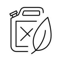 Biofuel canister icon. Ecological biofuel concept. vector