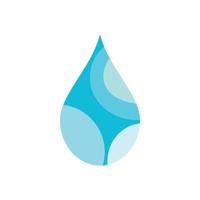 Diseño de ilustración de vector de plantilla de logotipo de gota de agua