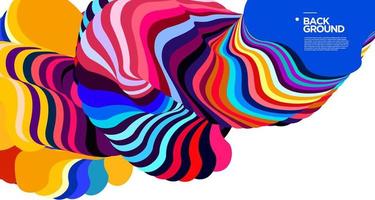 Vector colorful abstract fluid background for banner template