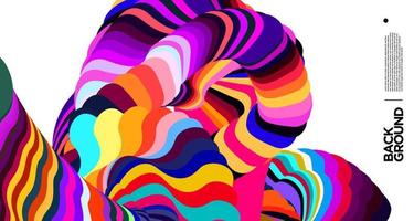 Vector colorful abstract fluid background for banner template