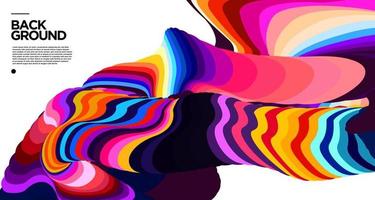 Vector colorful abstract fluid background for banner template