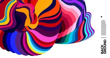 Vector colorful abstract fluid background for banner template