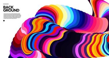 Vector colorful abstract fluid background for banner template